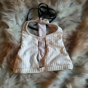 New: Blue Life Kiss Me High Neck Bikini Top